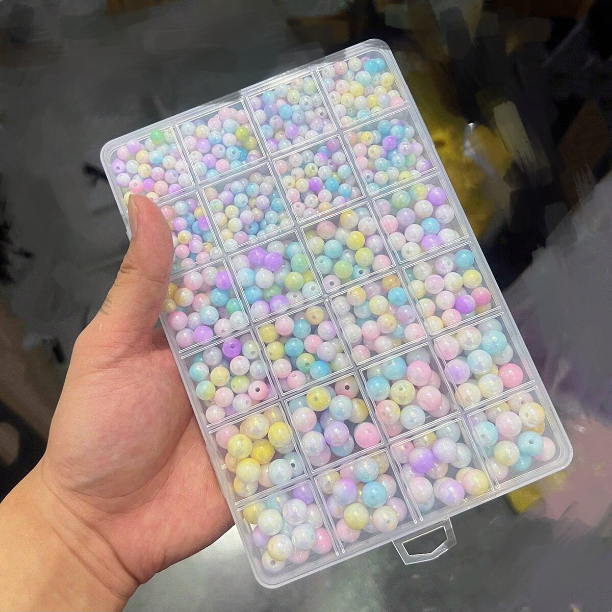 800pcs/24 grid set box 6mm/8mm - огляд і ціна Jewelry Making For Birthday Party