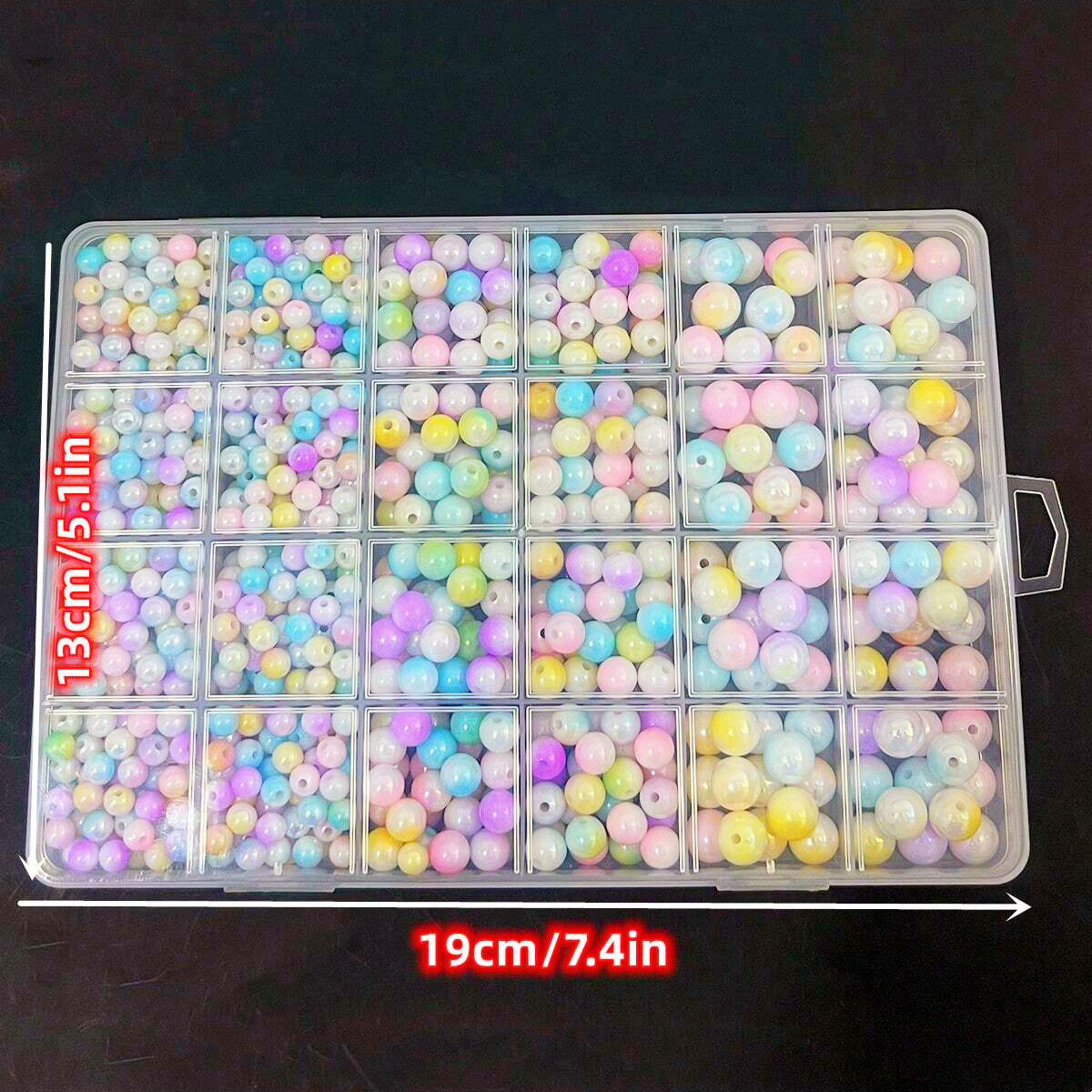 800pcs/24 grid set box 6mm/8mm - огляд і ціна Jewelry Making For Birthday Party