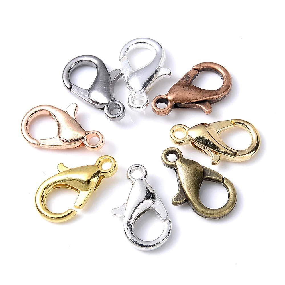 100pcs 9 12 14mm Zinc Alloy Lo - огляд і ціна Jewelry Making Metal Supplies