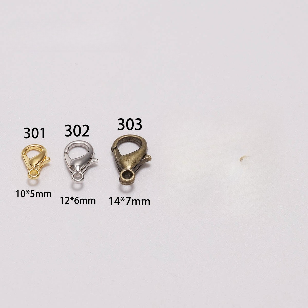 100pcs 9 12 14mm Zinc Alloy Lo - огляд і ціна Jewelry Making Metal Supplies