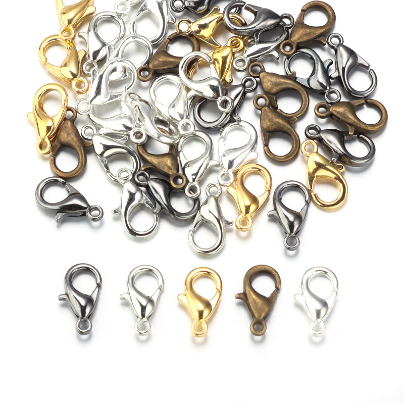100pcs 9 12 14mm Zinc Alloy Lo - огляд і ціна Jewelry Making Metal Supplies