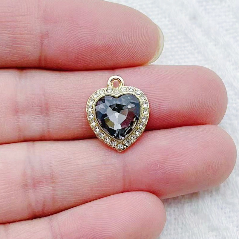 10pcs heart-shaped inlaid colo - огляд і ціна Jewelry Making For Birthday Party