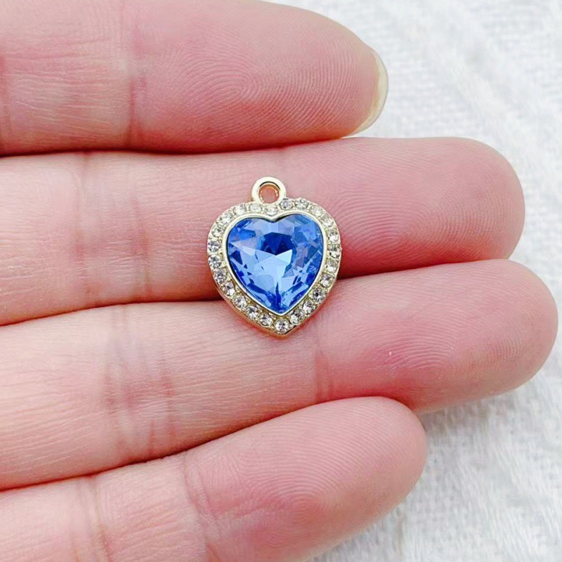 10pcs heart-shaped inlaid colo - огляд і ціна Jewelry Making For Birthday Party