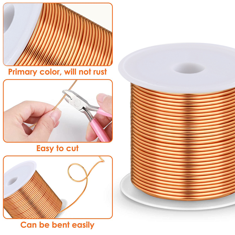 1-3Roll  Soft Copper Wire for  - огляд і ціна Jewelry Making With Copper Wire