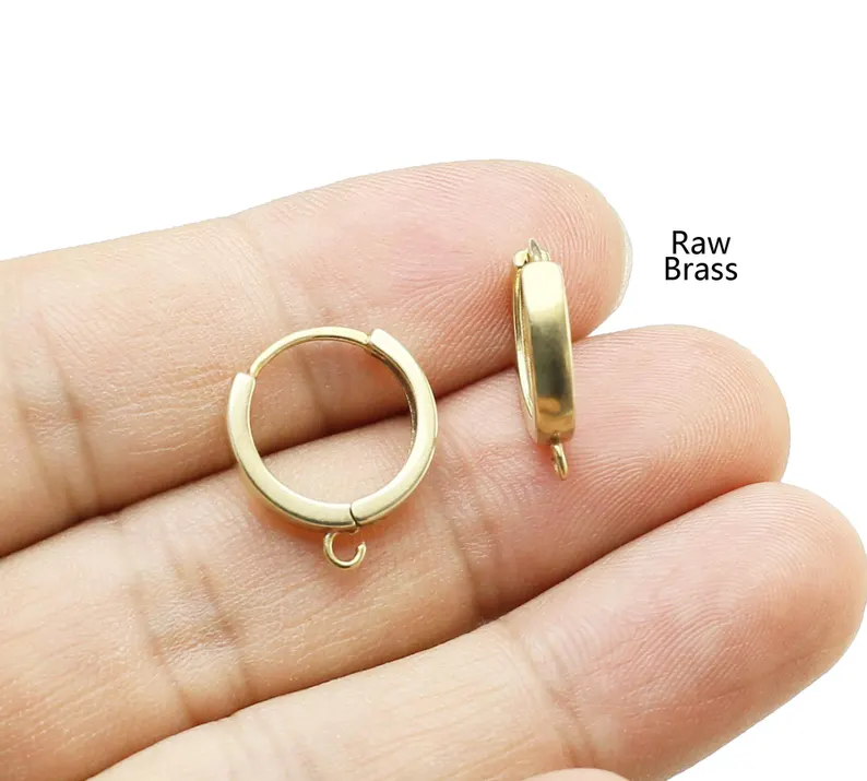 10pcs Brass Ear Hoops, Leverba - огляд і ціна Jewelry Making Earrings