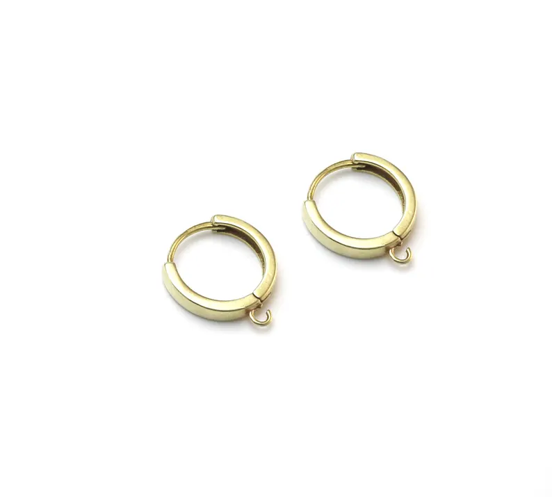10pcs Brass Ear Hoops, Leverba - огляд і ціна Jewelry Making Earrings