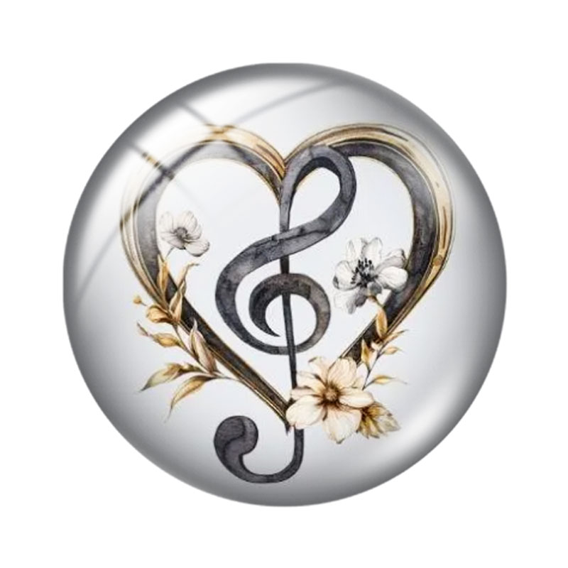 Music Note  Heart 12/18/20/25m - огляд і ціна Jewelry Making Notes