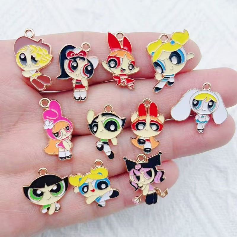 10pcs Alloy Oil-Dripping Carto - огляд і ціна Jewelry Making For Birthday Party
