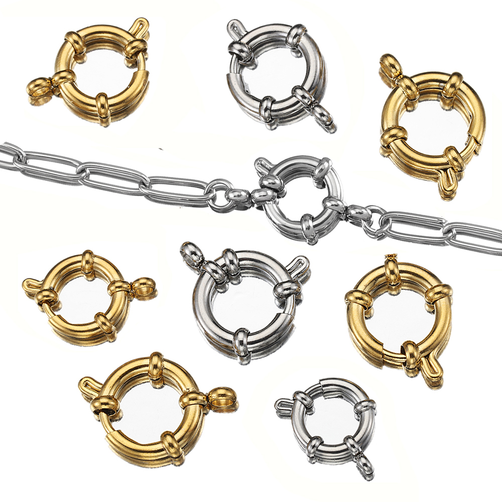 4pcs Stainless Steel Spring Cl - огляд і ціна Jewelry Making Metal Supplies