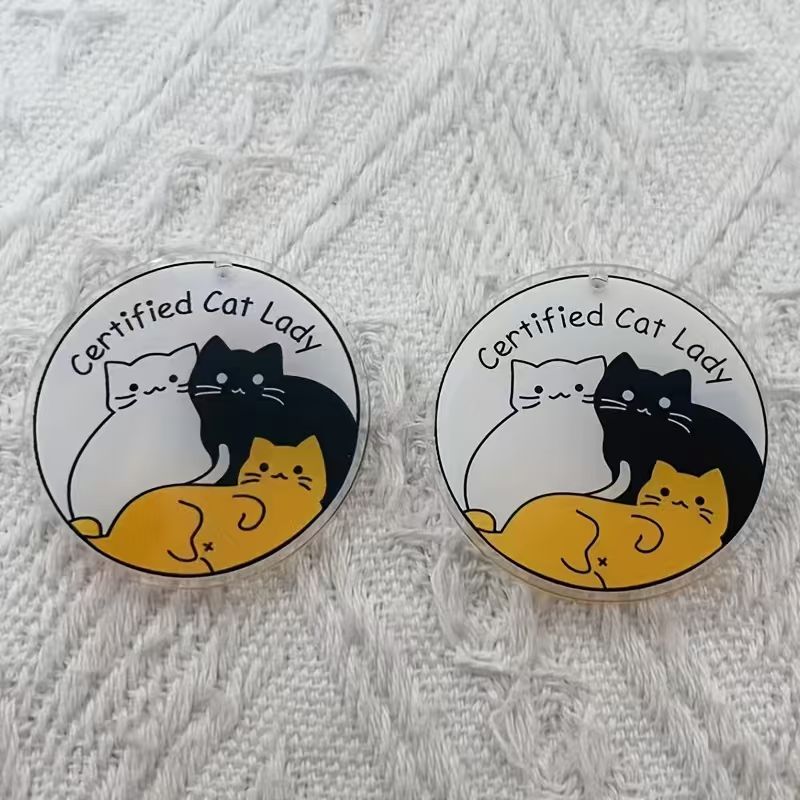 10pcs acrylic cute cat pendant - огляд і ціна Jewelry Making For Birthday Party