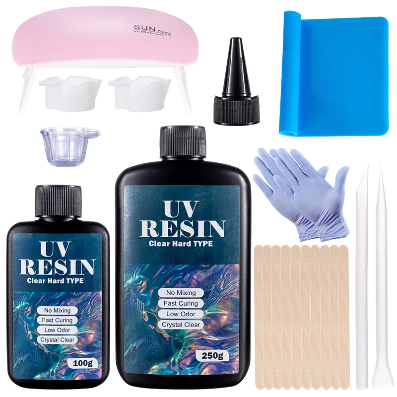 Hard UV Resin Glue Kit Fast Cu - огляд і ціна Jewelry Making Techniques