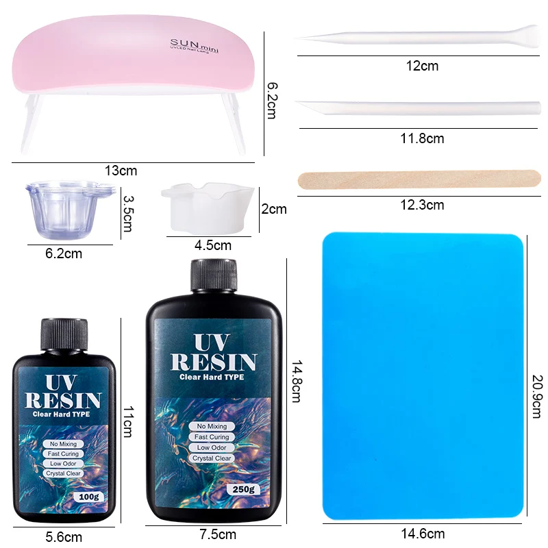 Hard UV Resin Glue Kit Fast Cu - огляд і ціна Jewelry Making Techniques