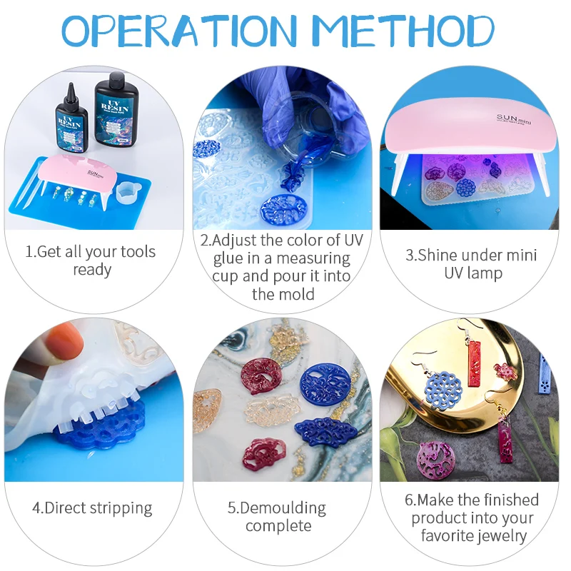 Hard UV Resin Glue Kit Fast Cu - огляд і ціна Jewelry Making Techniques
