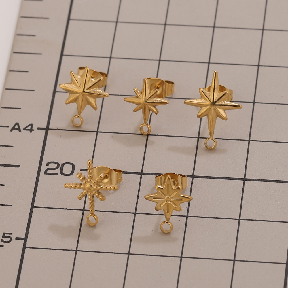 6pcs Stainless Steel Star Earr - огляд і ціна Jewelry Making Techniques