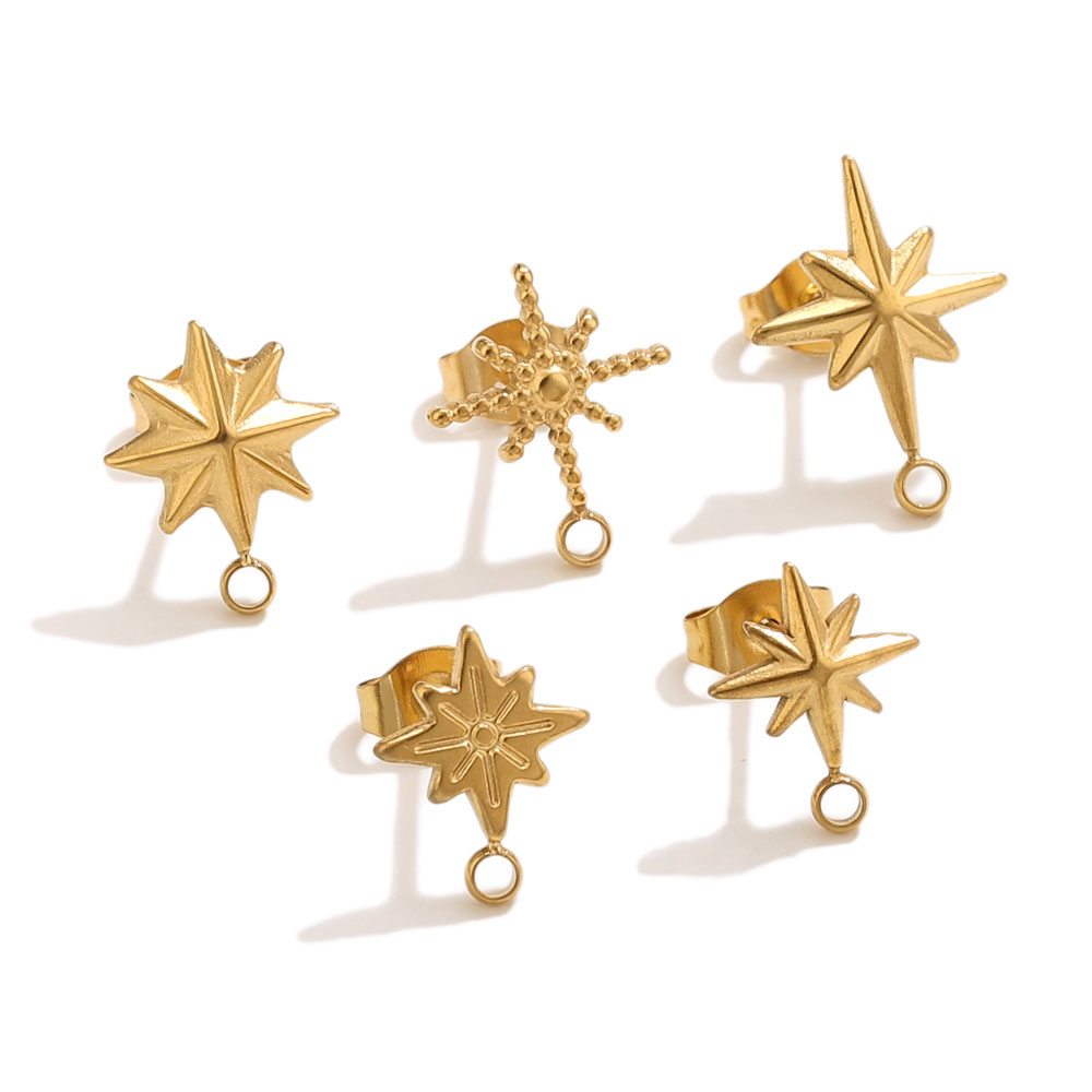 6pcs Stainless Steel Star Earr - огляд і ціна Jewelry Making Techniques