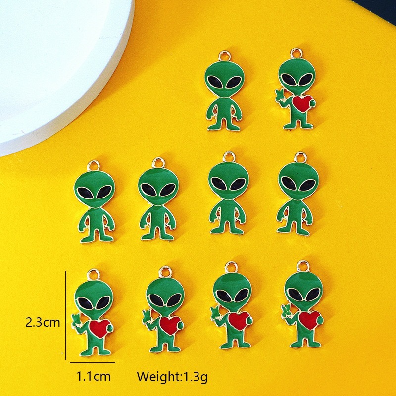10pcs Simple Alien Alloy Drip  - огляд і ціна Jewelry Making Earrings