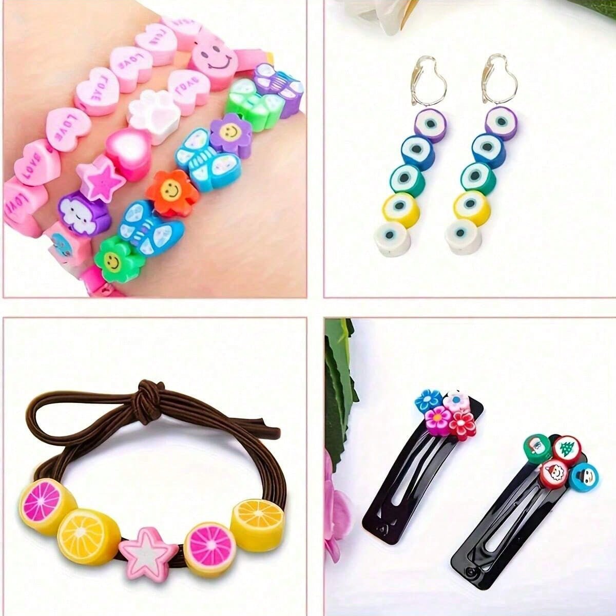 1450/1200/250pcs Polymer Clay  - огляд і ціна Jewelry Making For Birthday Party