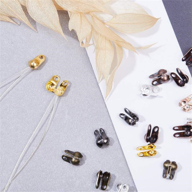 200pcs Metal Crimp End Tips Kn - огляд і ціна Jewelry Making Knots For Clasps