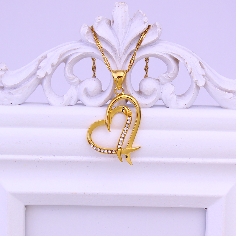 FS Heart Pendant Necklace Gold - огляд і ціна Jewelry Making New Zealand
