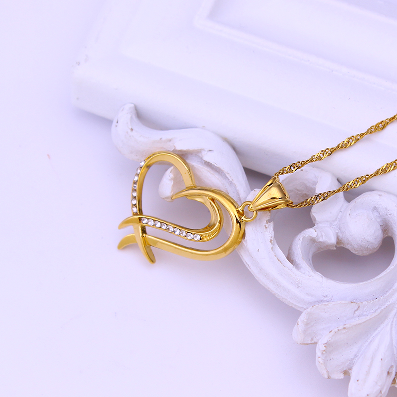 FS Heart Pendant Necklace Gold - огляд і ціна Jewelry Making New Zealand