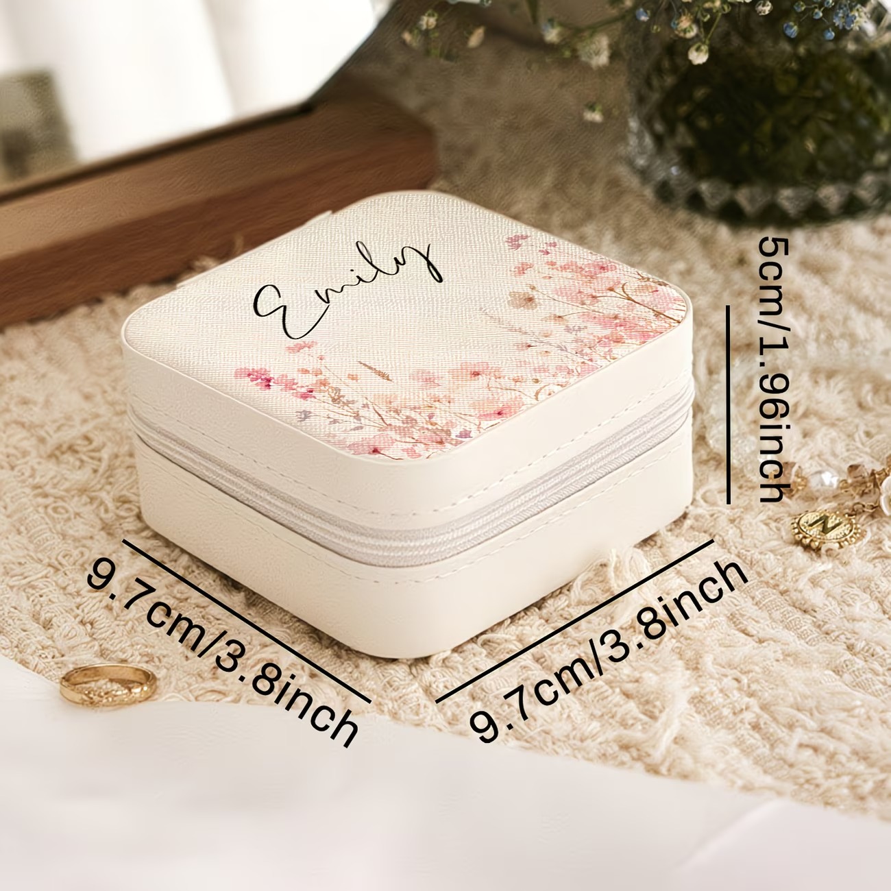 Custom Beige Jewelry Box Featu - огляд і ціна Jewelry Making For Birthday Party