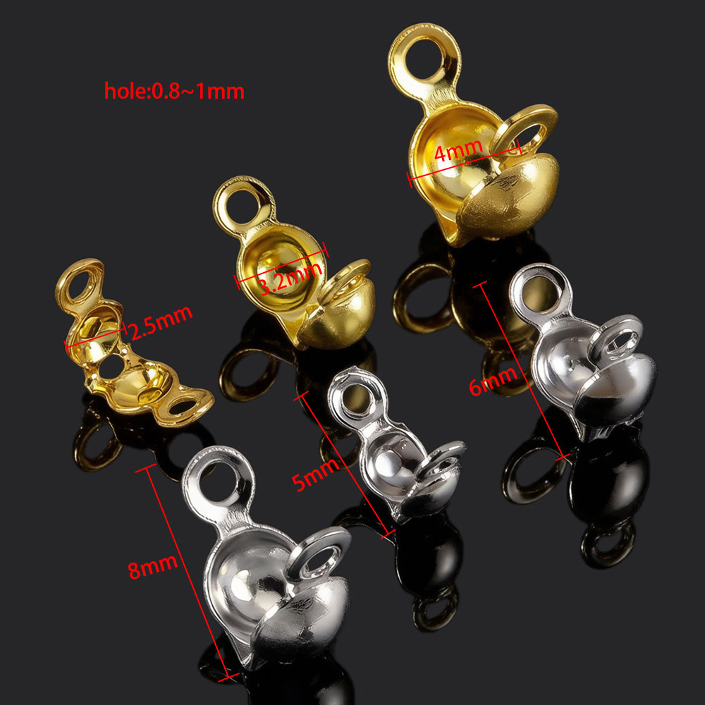 50pcs Stainless Steel Double H - огляд і ціна Jewelry Making Knots For Clasps