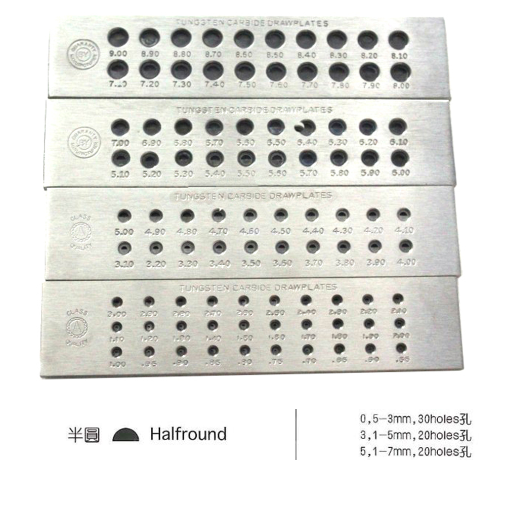 Half Round Tungsten Carbide Dr - огляд і ціна Jewelry Making Drawing
