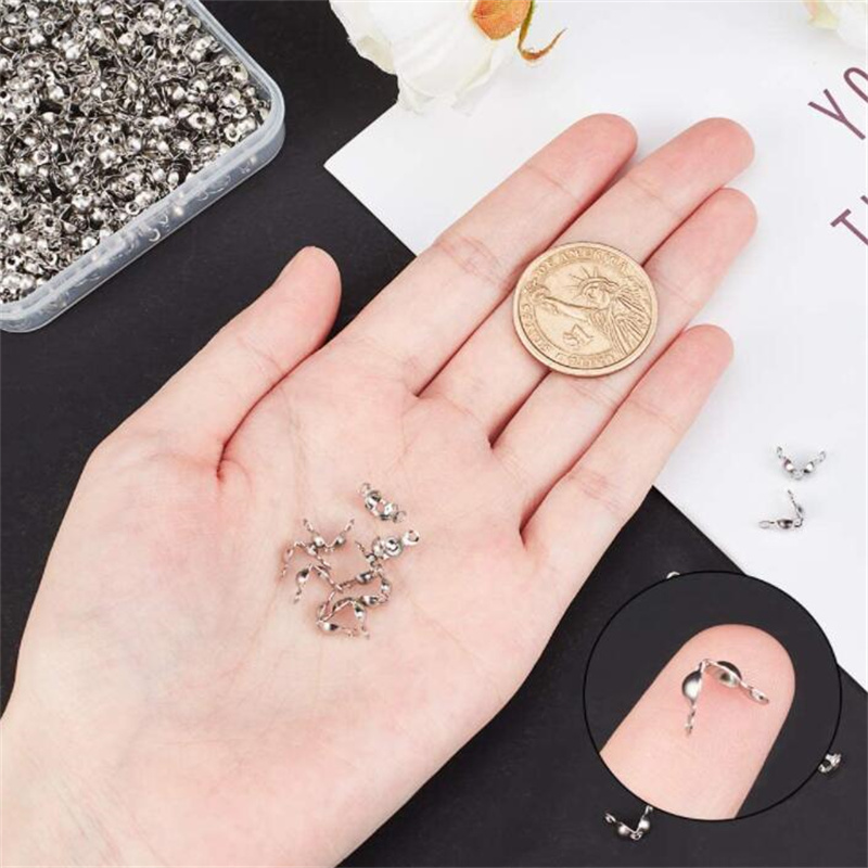 100pcs Stainless Steel Crimp B - огляд і ціна Jewelry Making Knots For Clasps