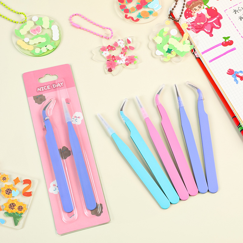 6pcs Tweezers Set - Angle and  - огляд і ціна Jewelry Making Techniques