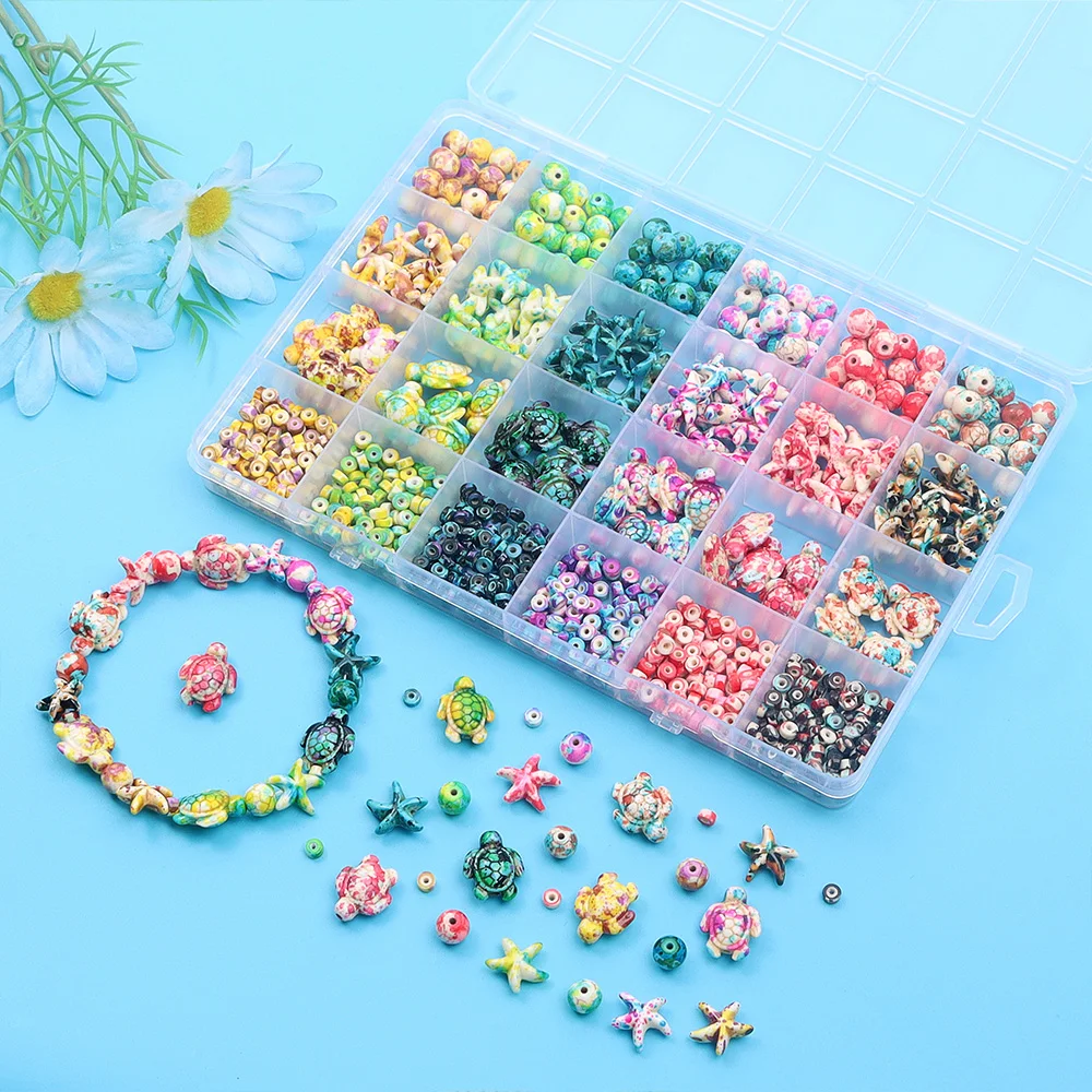 6/46/558pcs Multi-color Turquo - огляд і ціна Jewelry Making For Birthday Party