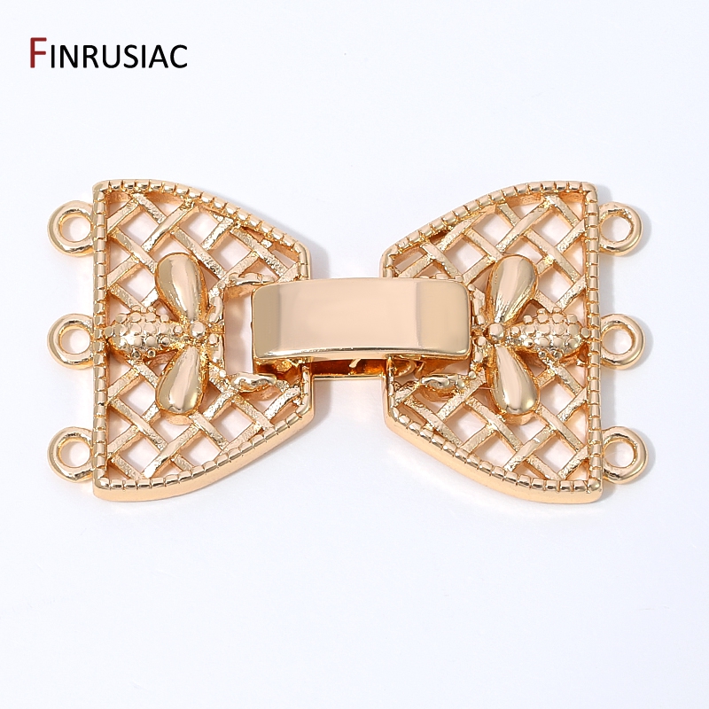 14K Gold Plated Brass 3-Row Pe - огляд і ціна Jewelry Making Metal Supplies
