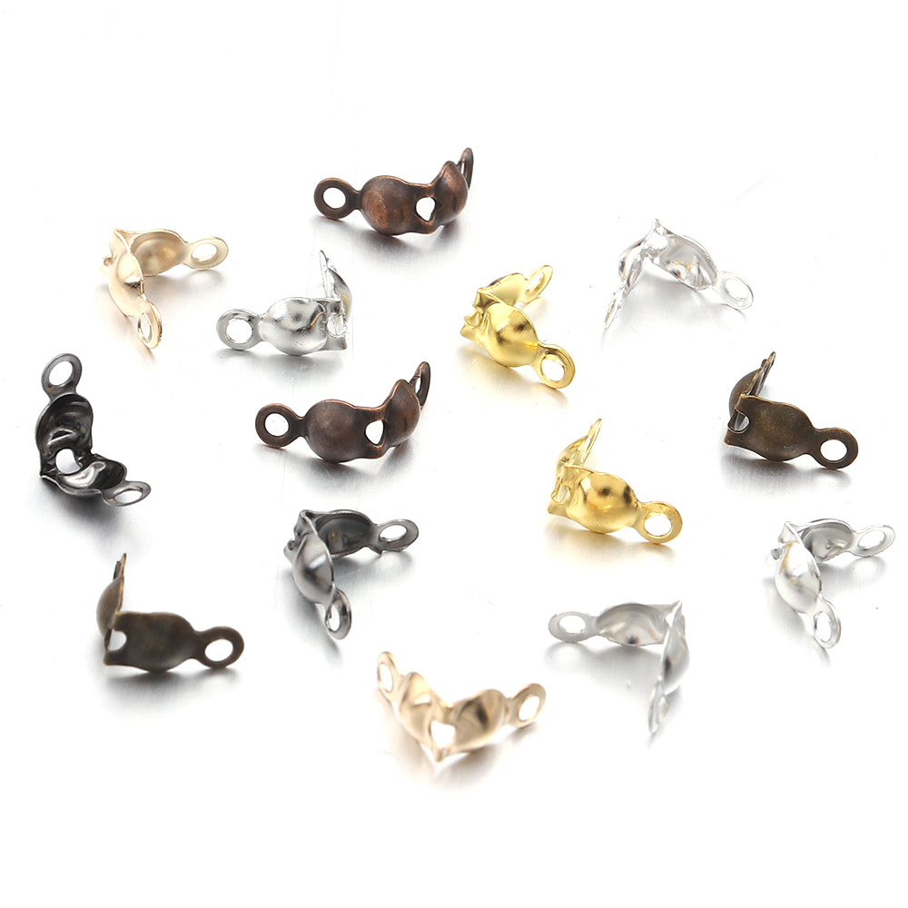 200pcs/lot Metal End Crimps Be - огляд і ціна Jewelry Making Knots For Clasps