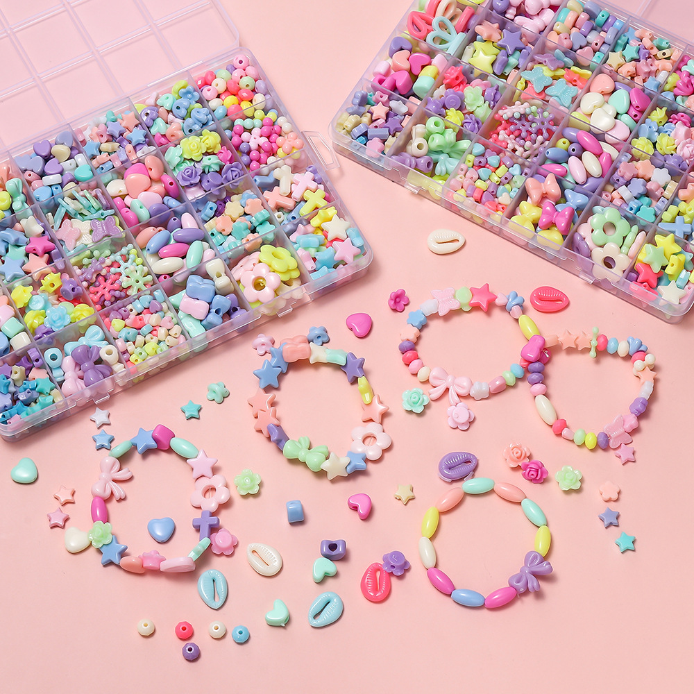 1 Box Colorful Acrylic Pony Be - огляд і ціна Jewelry Making For Birthday Party