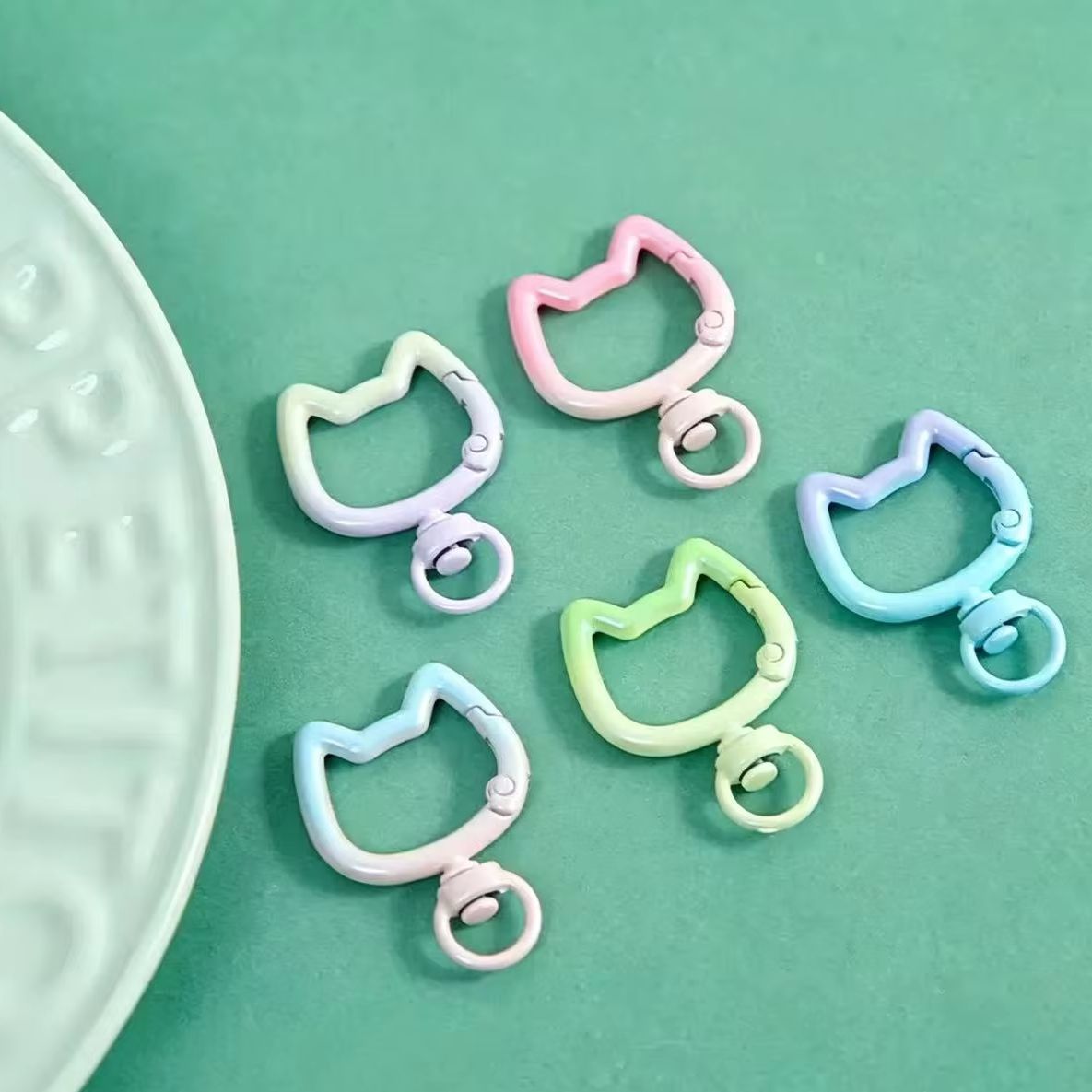 5-10PCS Gradient Cute Cat Clas - огляд і ціна Jewelry Making Metal Supplies