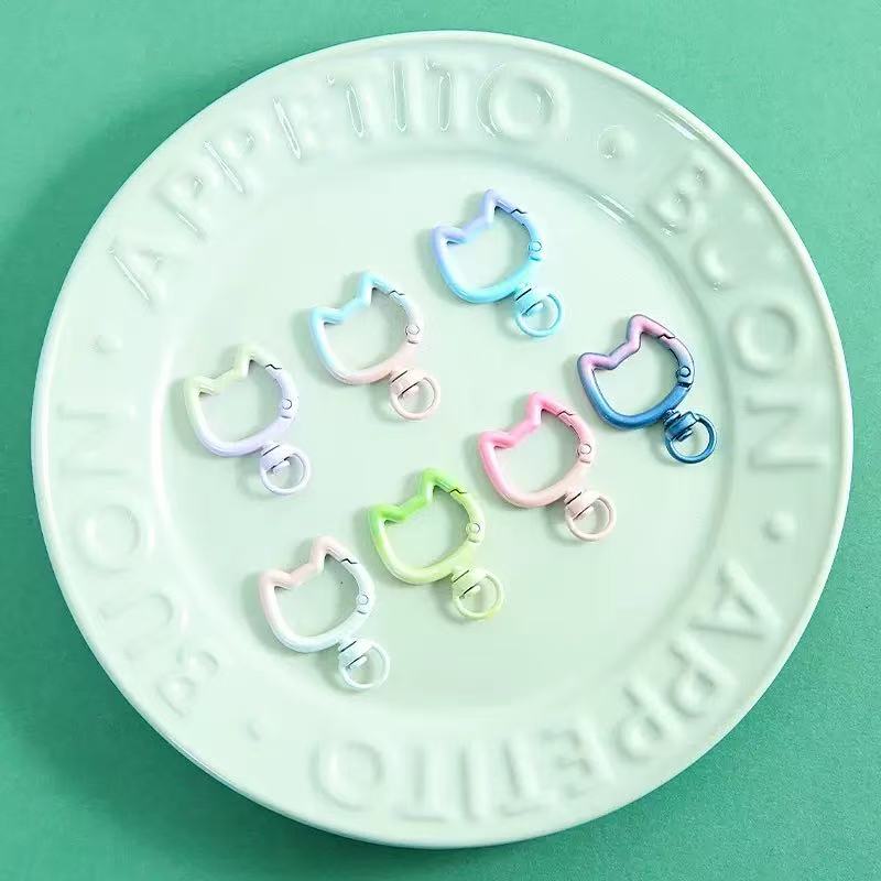 5-10PCS Gradient Cute Cat Clas - огляд і ціна Jewelry Making Metal Supplies
