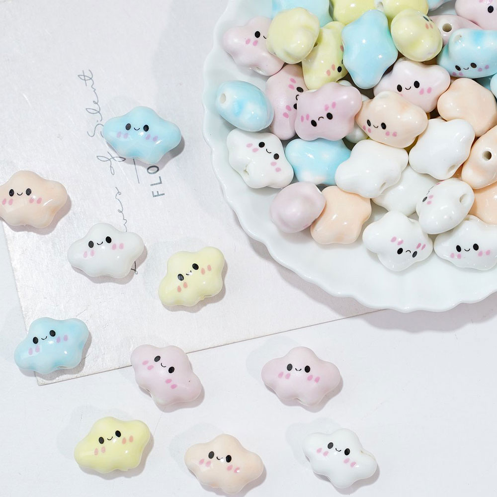 10pcs Colorful Chubby Smiling  - огляд і ціна Jewelry Making For Birthday Party
