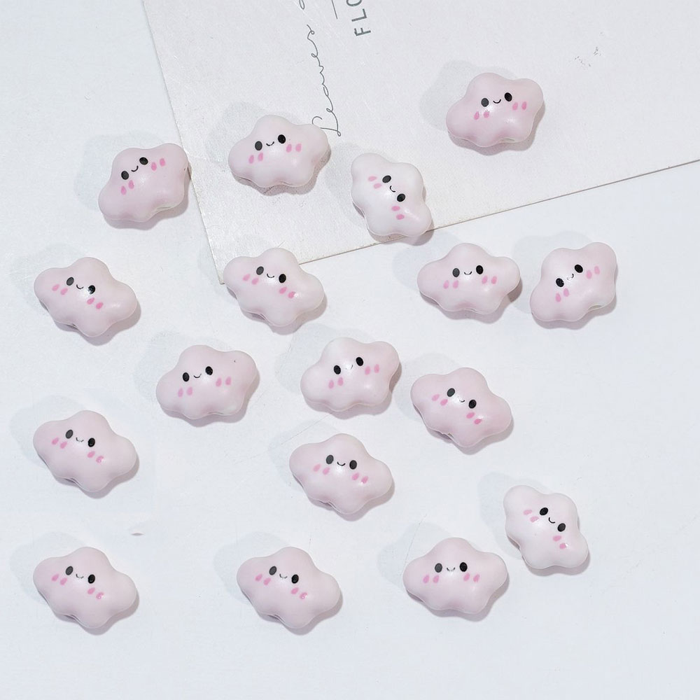 10pcs Colorful Chubby Smiling  - огляд і ціна Jewelry Making For Birthday Party